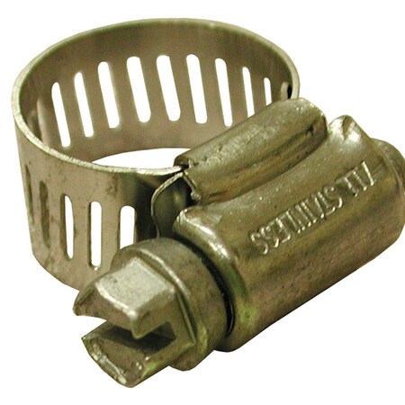 2-1/2 In. - 4-1/2 In. Gear Clamp With 1/2 In. Band, All Stainless, Box Of 10